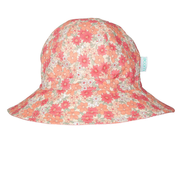 Desert Flowers Wide Brim Reversible Sunhat - Acorn Kids Accessories
