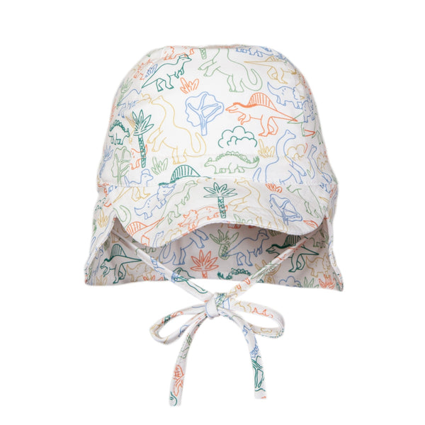 Dino Soft Jersey Flap Cap - Acorn Kids Accessories