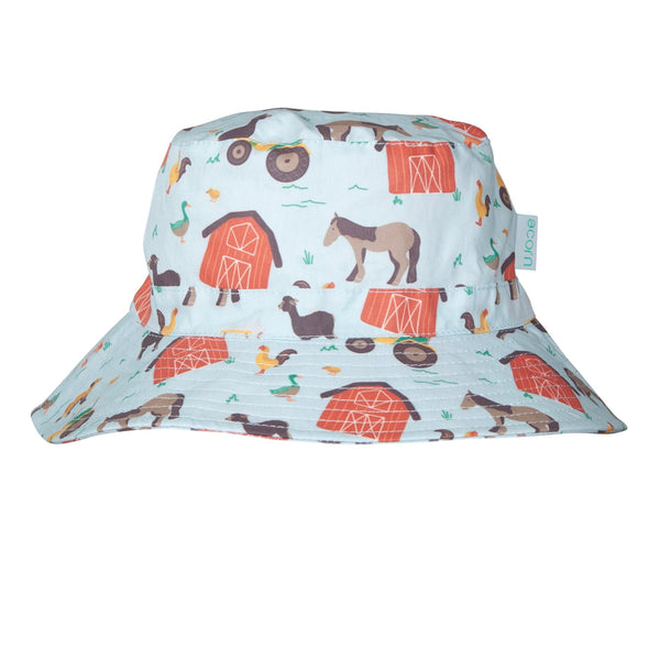 Farmyard Wide Brim Bucket Hat - Acorn Kids Accessories