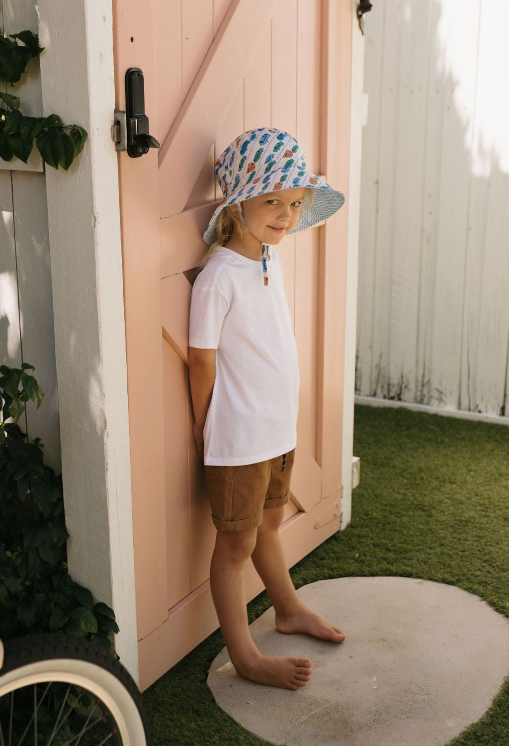Fast Lane Wide Brim Bucket Hat - Acorn Kids Accessories