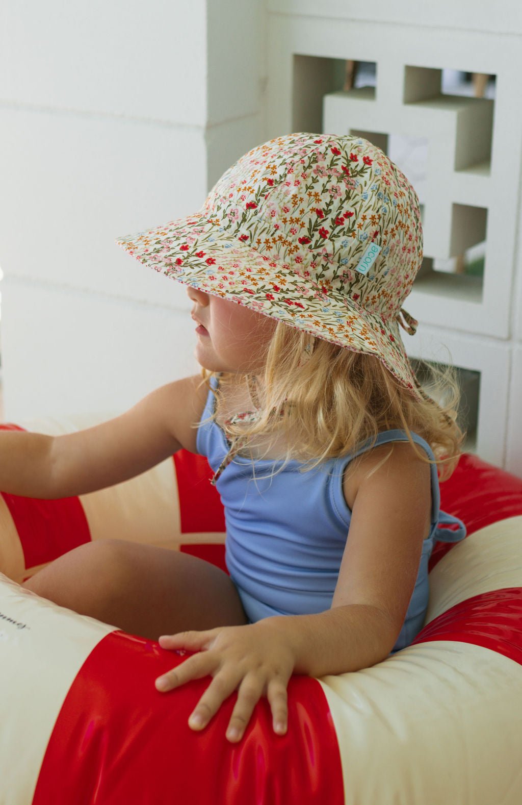 Fiorella Wide Brim Reversible Sunhat - Acorn Kids Accessories