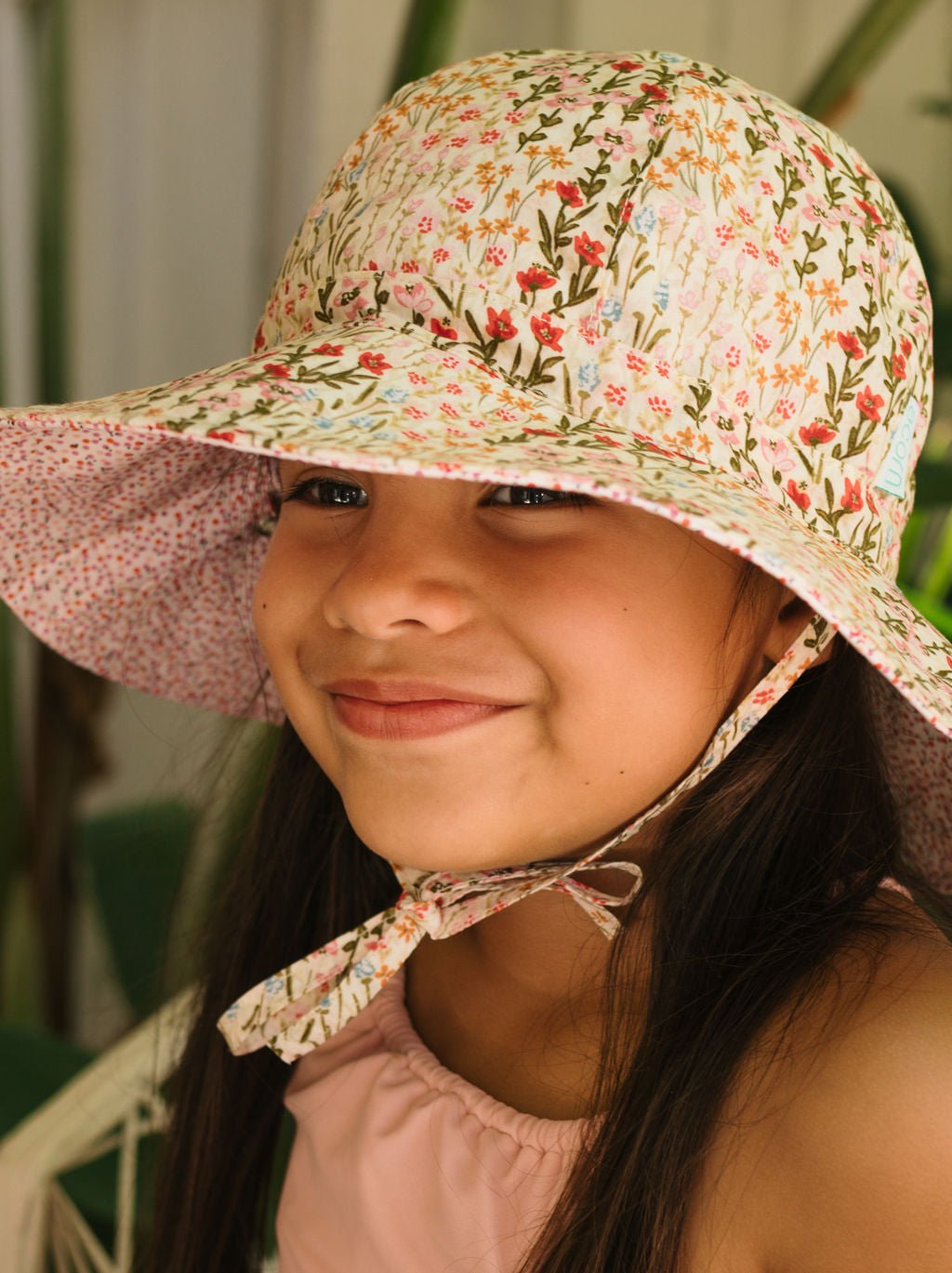 Fiorella Wide Brim Reversible Sunhat - Acorn Kids Accessories