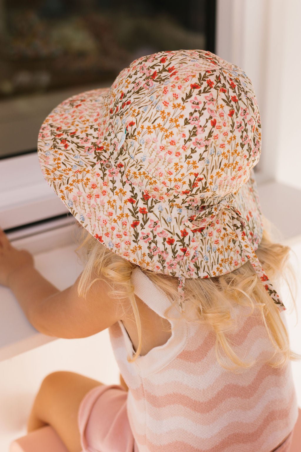 Fiorella Wide Brim Reversible Sunhat - Acorn Kids Accessories