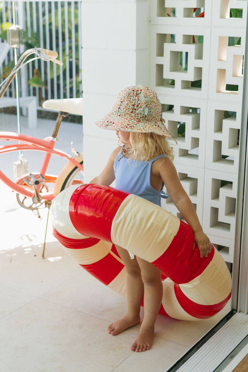 Fiorella Wide Brim Reversible Sunhat - Acorn Kids Accessories