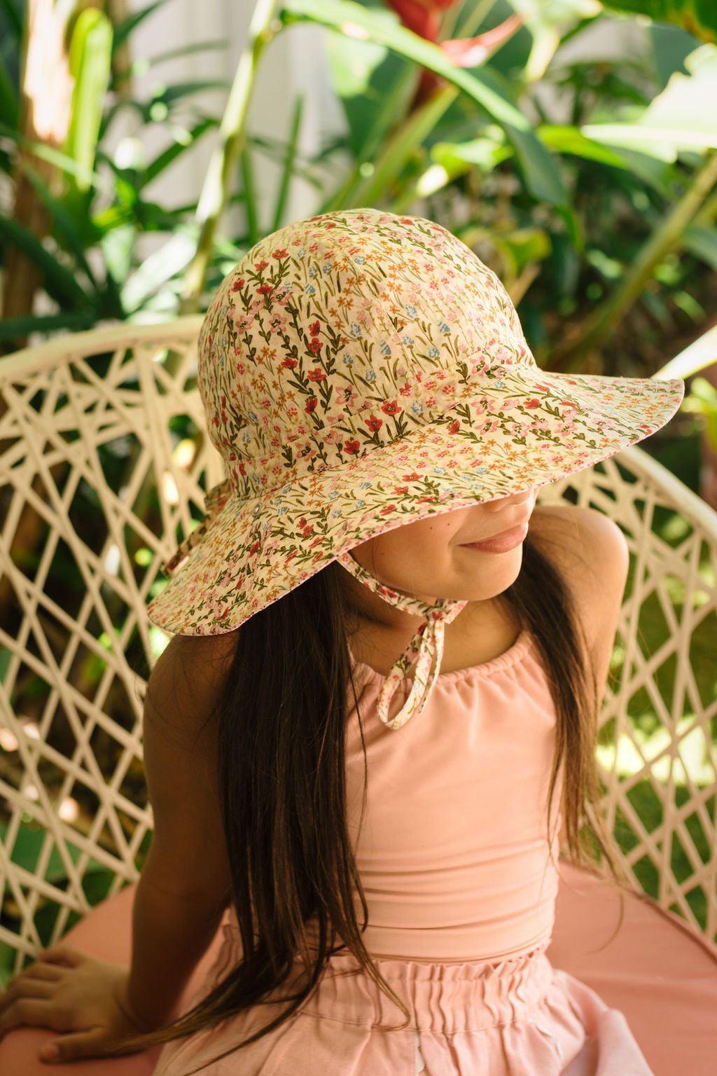 Fiorella Wide Brim Reversible Sunhat - Acorn Kids Accessories