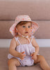 Floating Hearts Wide Brim Infant Hat - Acorn Kids Accessories