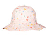 Floating Hearts Wide Brim Infant Hat - Acorn Kids Accessories