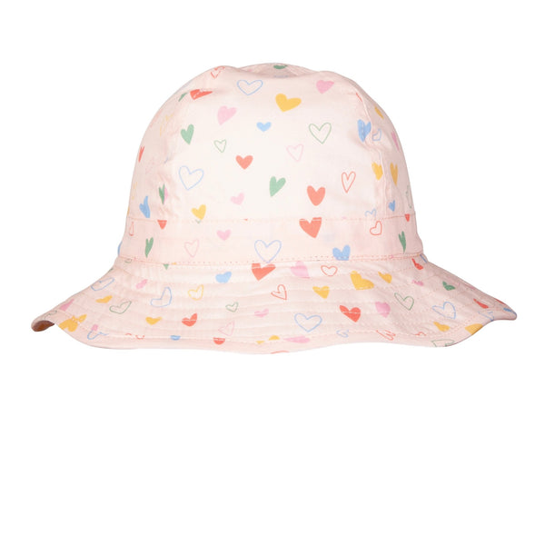 Floating Hearts Wide Brim Infant Hat - Acorn Kids Accessories