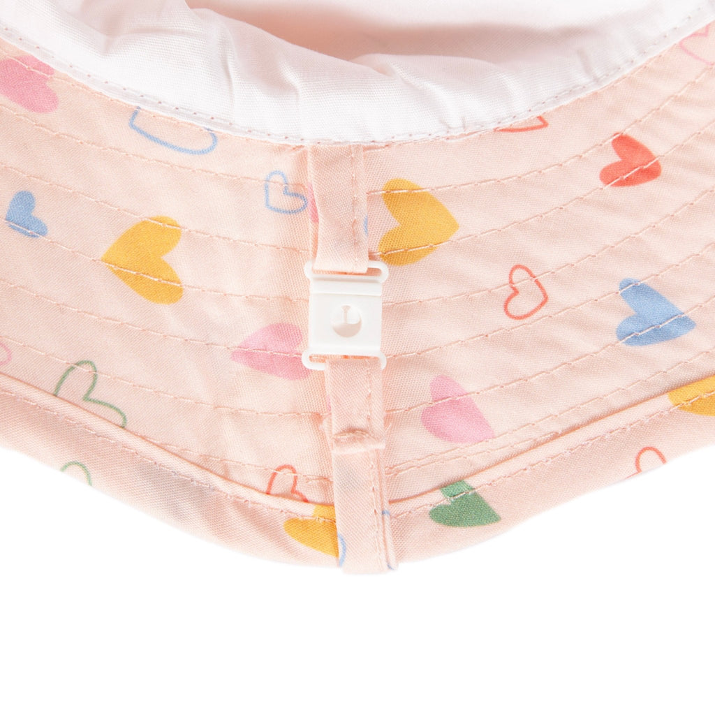 Floating Hearts Wide Brim Infant Hat - Acorn Kids Accessories