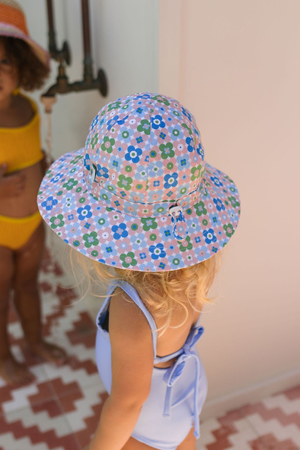 Flower Child Wide Brim Sunhat - Acorn Kids Accessories