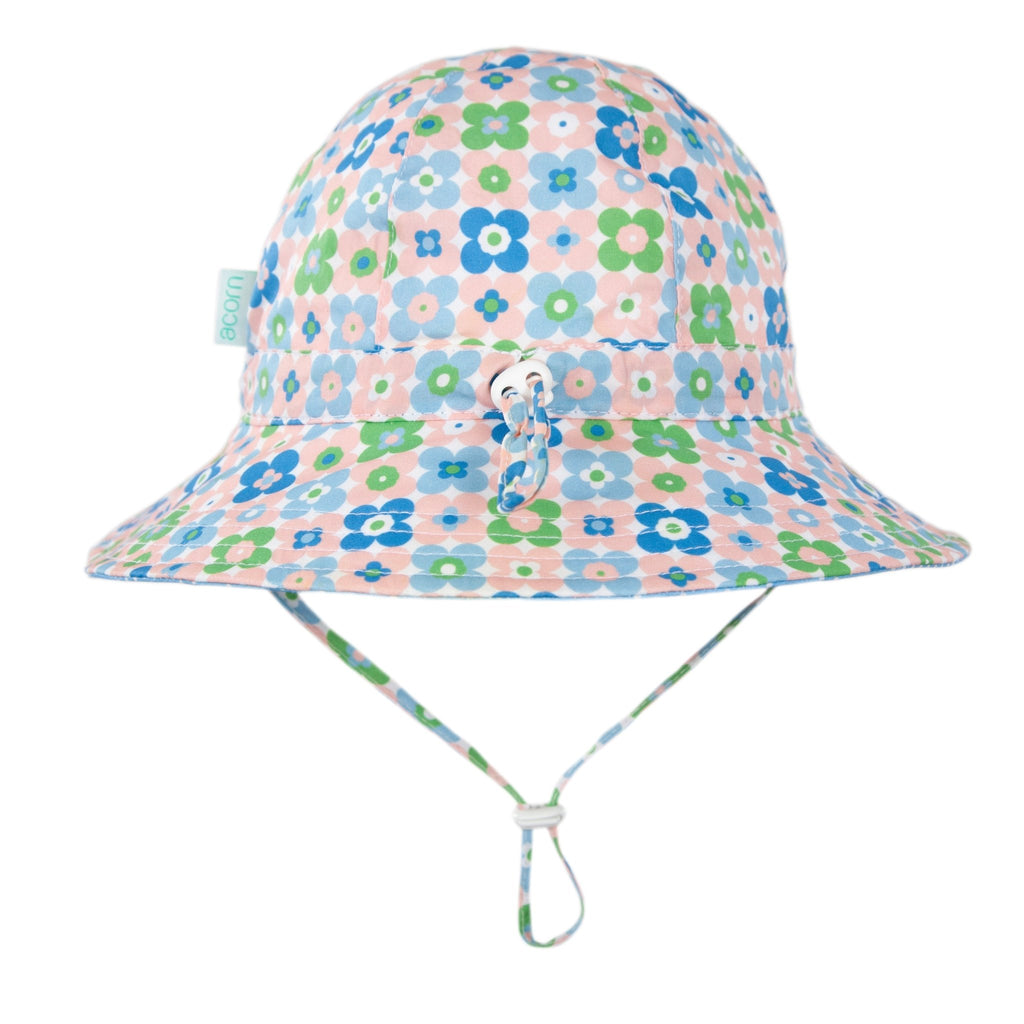 Flower Child Wide Brim Sunhat - Acorn Kids Accessories