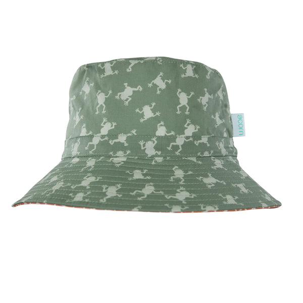 Frogs Wide Brim Bucket Hat - Acorn Kids Accessories
