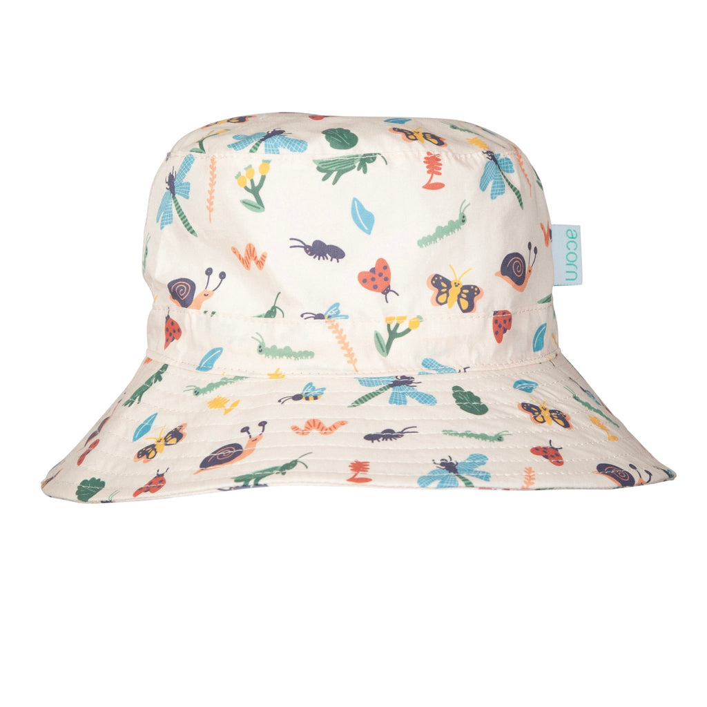 Garden Friends Wide Brim Bucket Hat - Acorn Kids Accessories