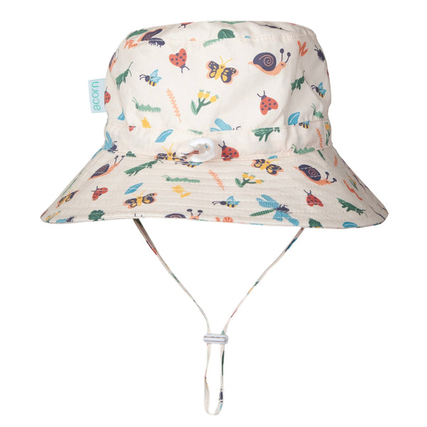 Garden Friends Wide Brim Bucket Hat - Acorn Kids Accessories