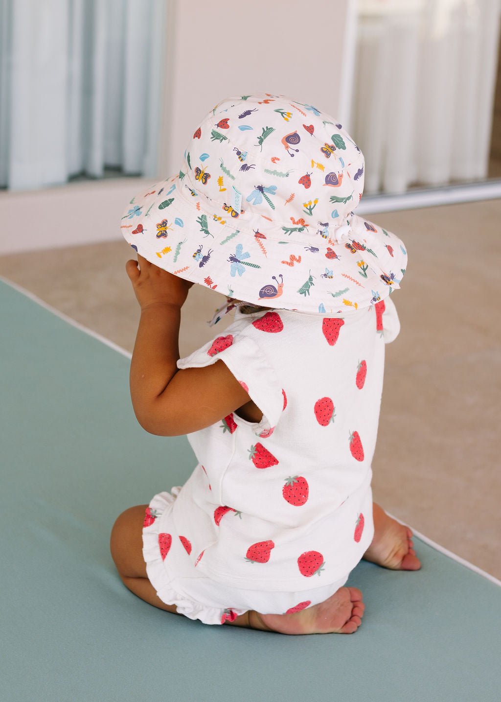 Garden Friends Wide Brim Bucket Hat - Acorn Kids Accessories