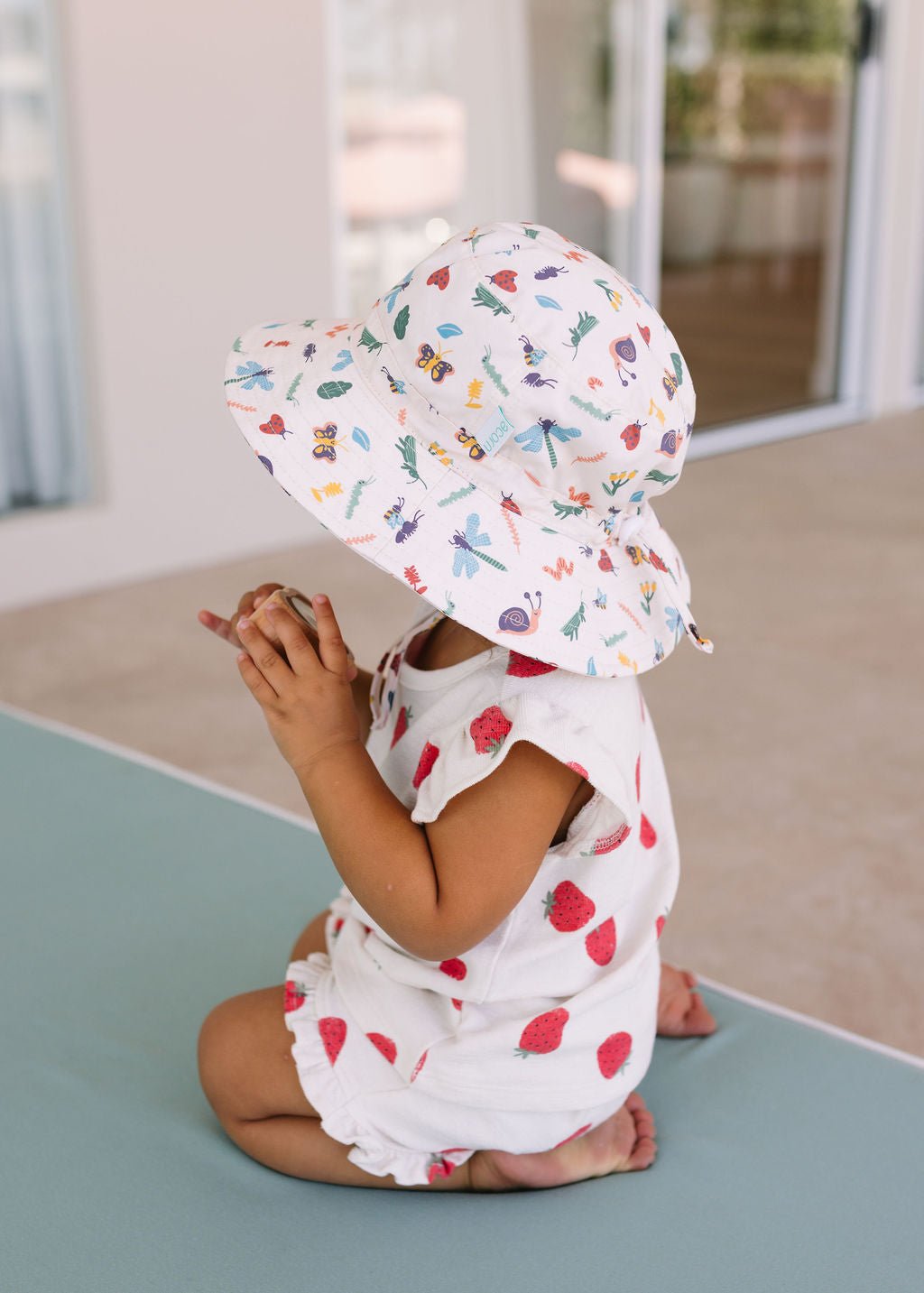 Garden Friends Wide Brim Bucket Hat - Acorn Kids Accessories