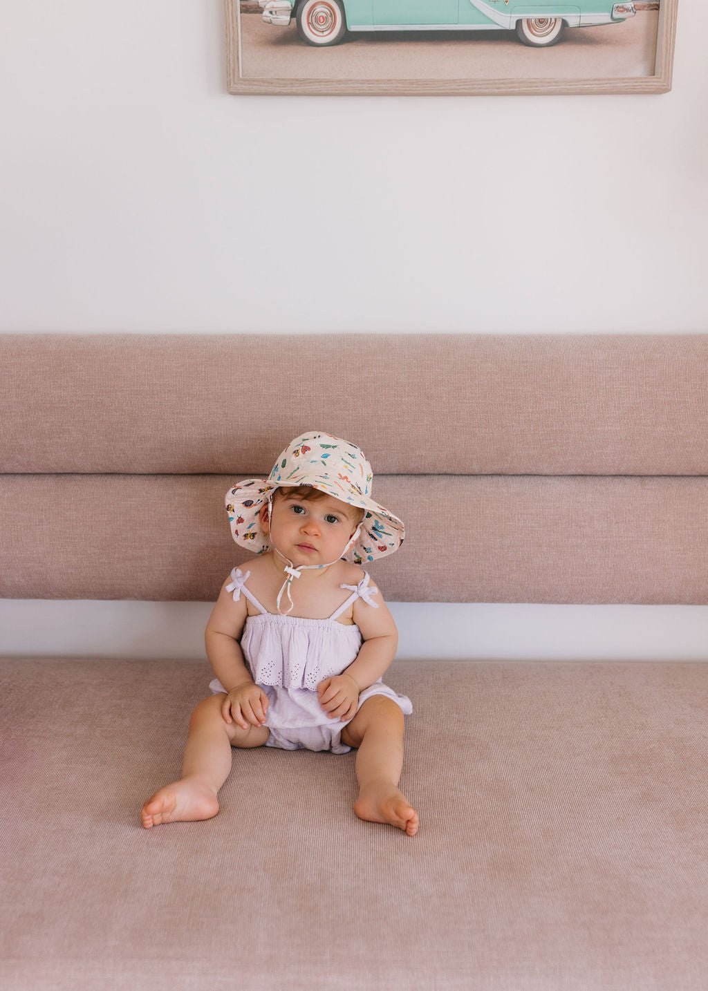 Garden Friends Wide Brim Infant Hat - Acorn Kids Accessories