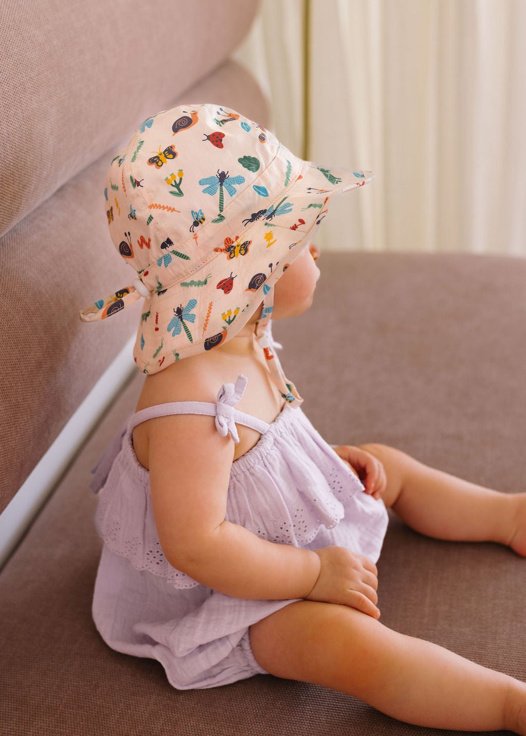 Garden Friends Wide Brim Infant Hat - Acorn Kids Accessories