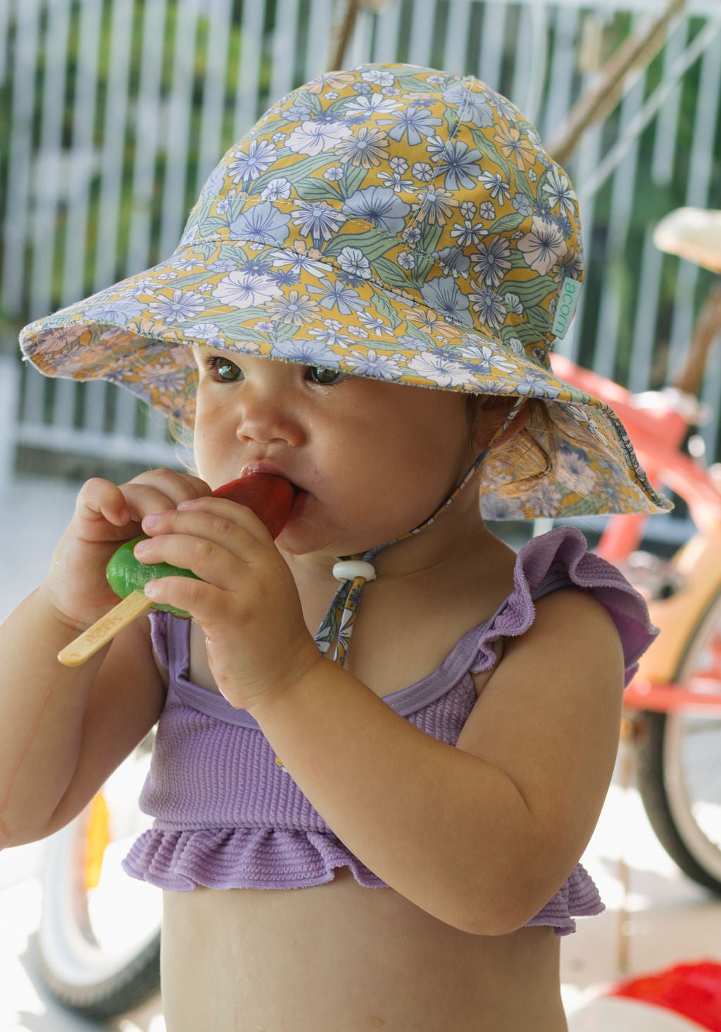 Gardenia Wide Brim Sunhat - Acorn Kids Accessories