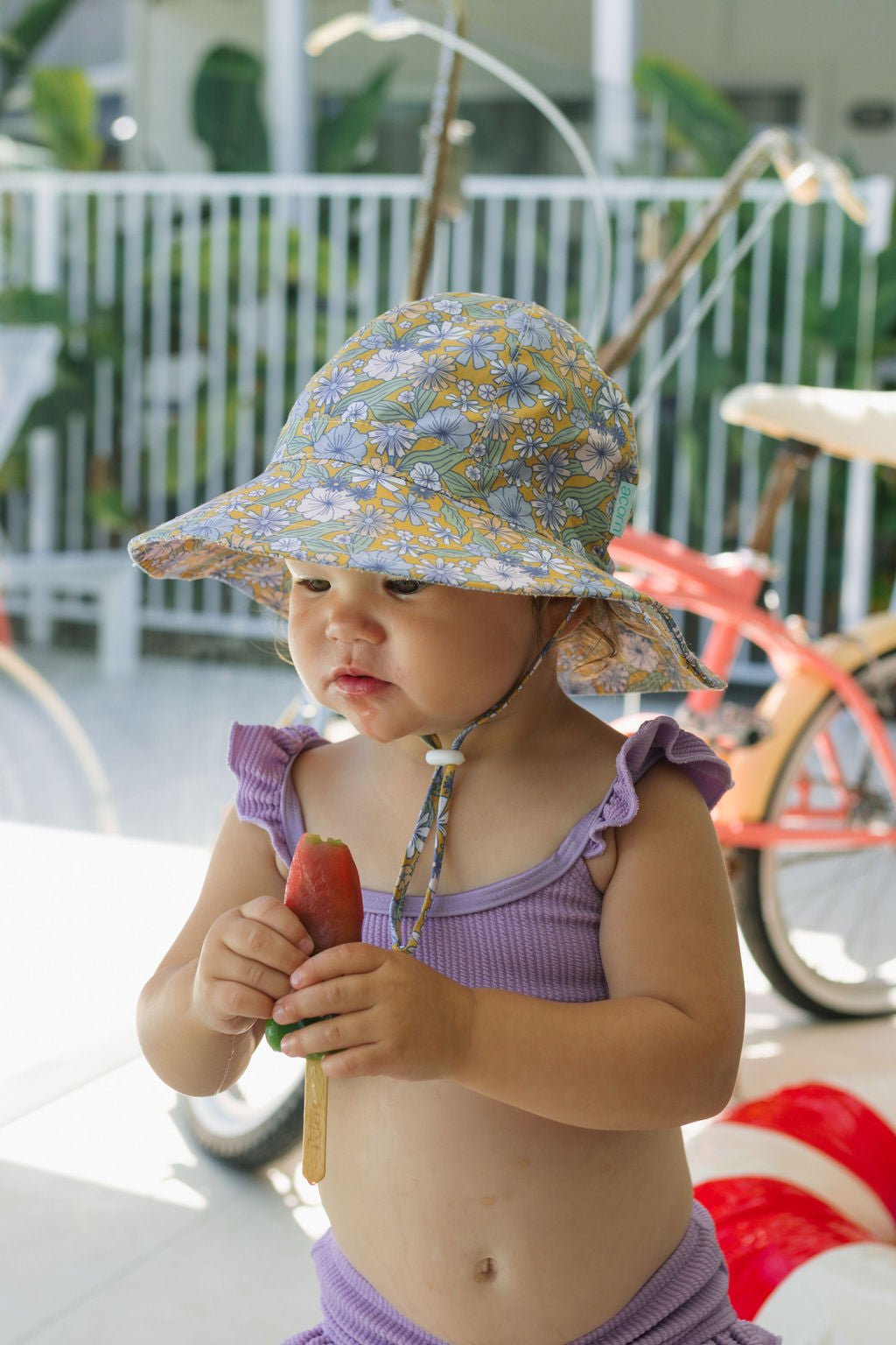 Gardenia Wide Brim Sunhat - Acorn Kids Accessories