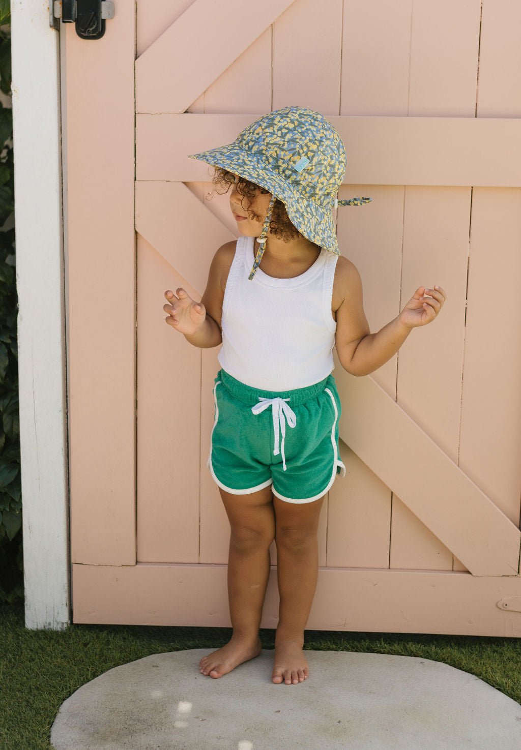 Golden Wattle Wide Brim Sunhat - Acorn Kids Accessories