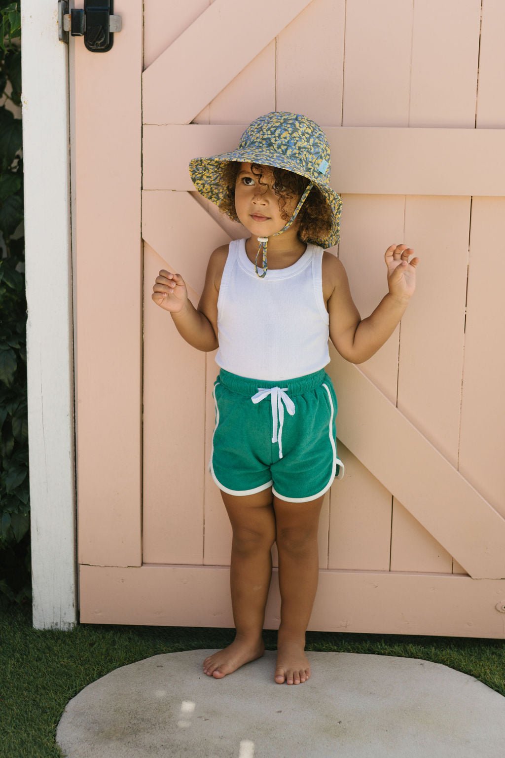 Golden Wattle Wide Brim Sunhat - Acorn Kids Accessories