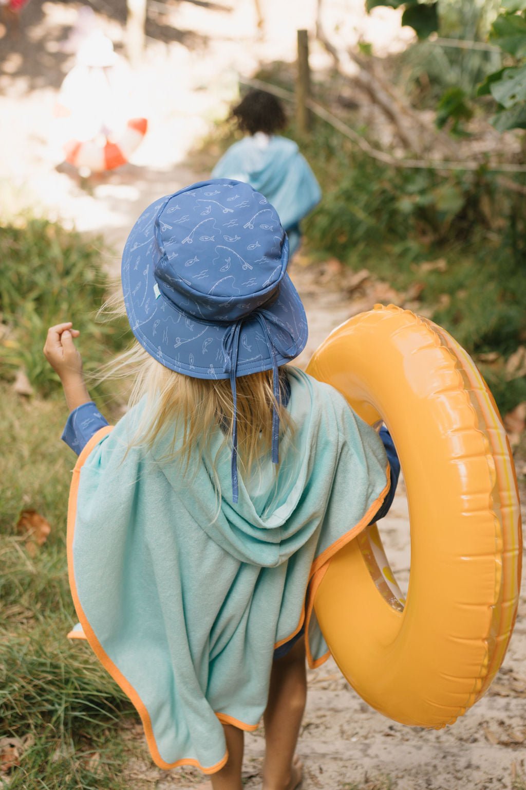 Gone Fishing Wide Brim Swim Hat - Acorn Kids Accessories