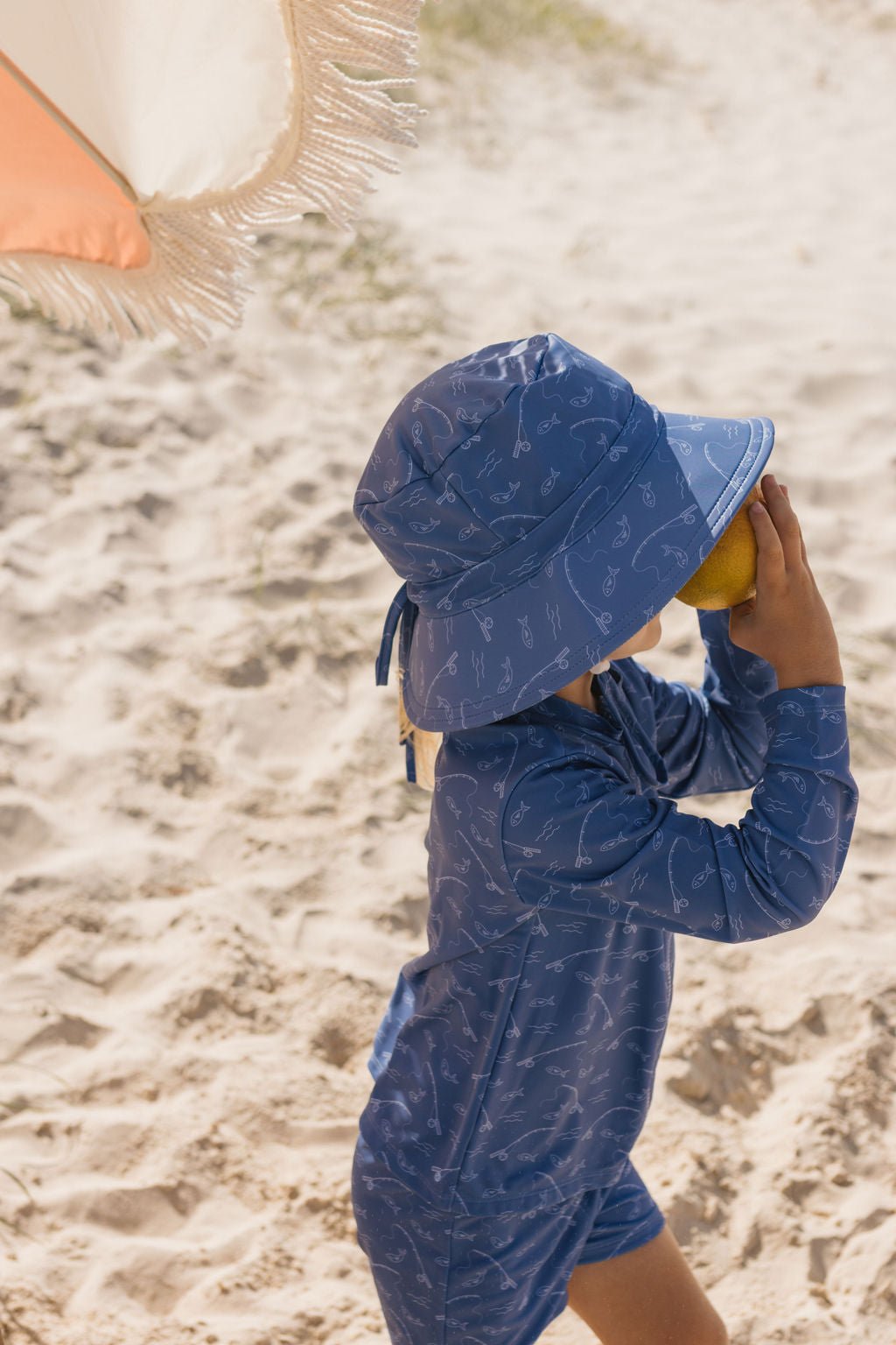 Gone Fishing Wide Brim Swim Hat - Acorn Kids Accessories