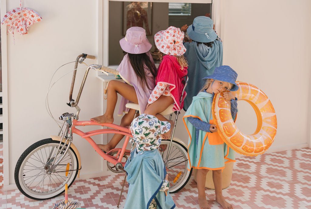 Gone Fishing Wide Brim Swim Hat - Acorn Kids Accessories