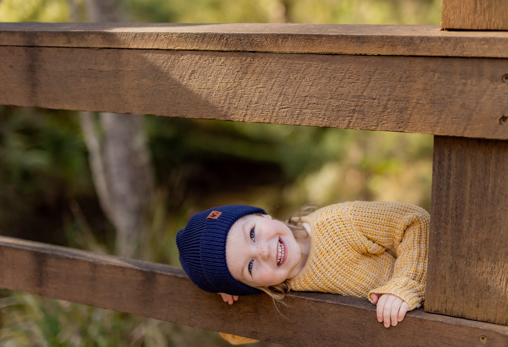 Helsinki Beanie Navy - Acorn Kids Accessories
