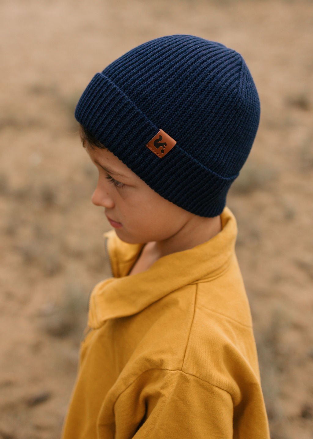 Helsinki Merino Beanie Navy - Acorn Kids Accessories