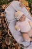 Henley Beanie and Mittens Set Cream - Acorn Kids Accessories