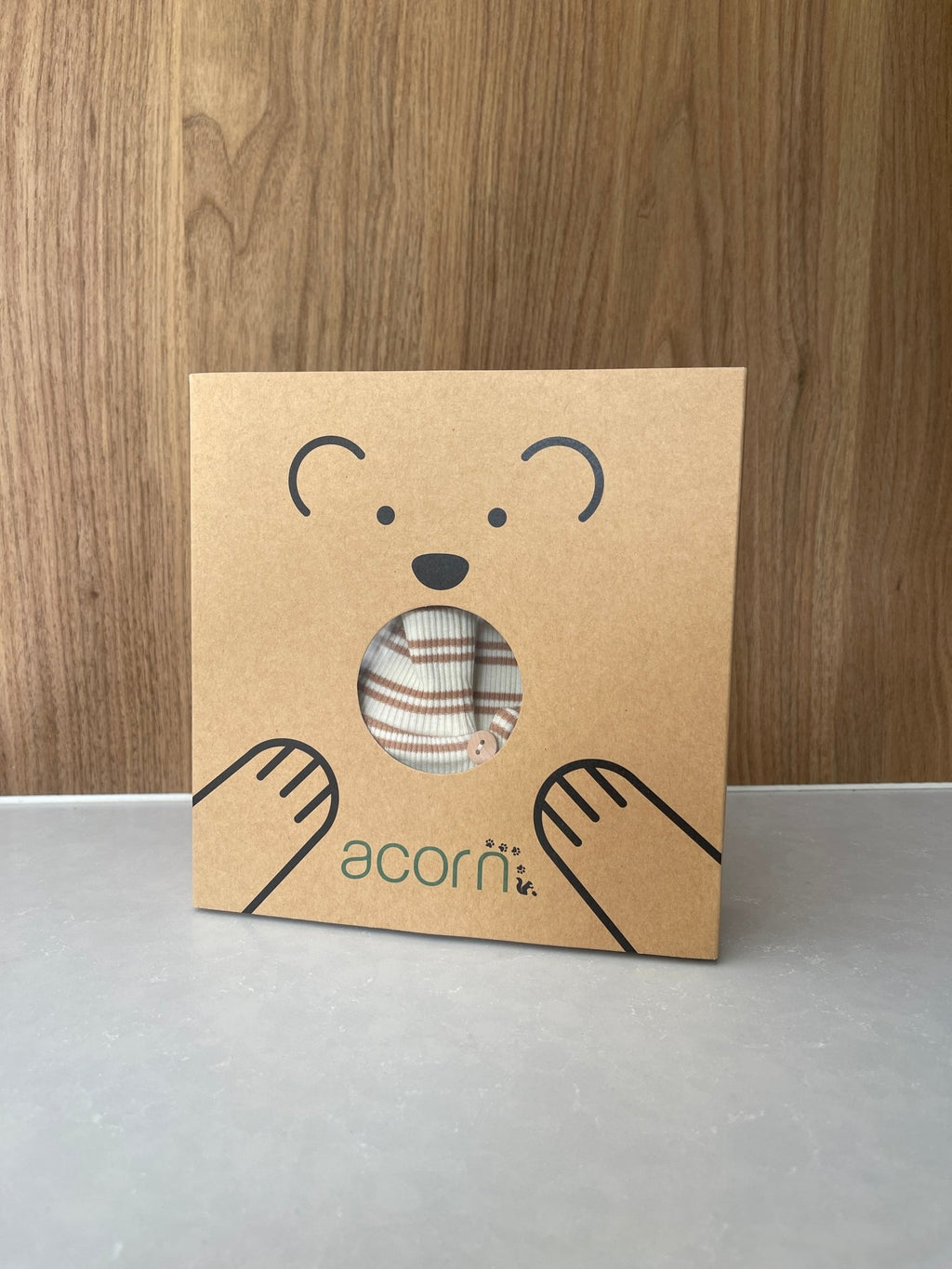 Henley Beanie and Mittens Set Cream - Acorn Kids Accessories
