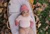 Henley Beanie and Mittens Set Pink - Acorn Kids Accessories
