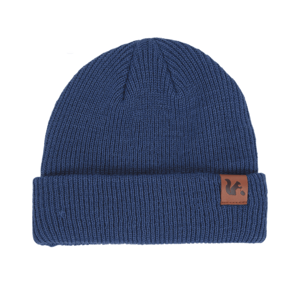 Hipster Merino Beanie Navy Blue - Acorn Kids Accessories