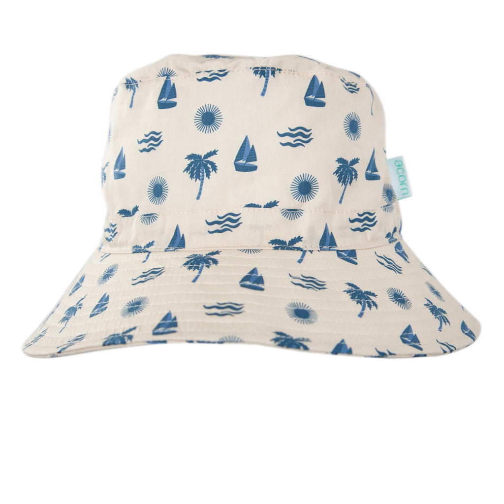 Island Breeze Wide Brim Bucket Hat - Acorn Kids Accessories