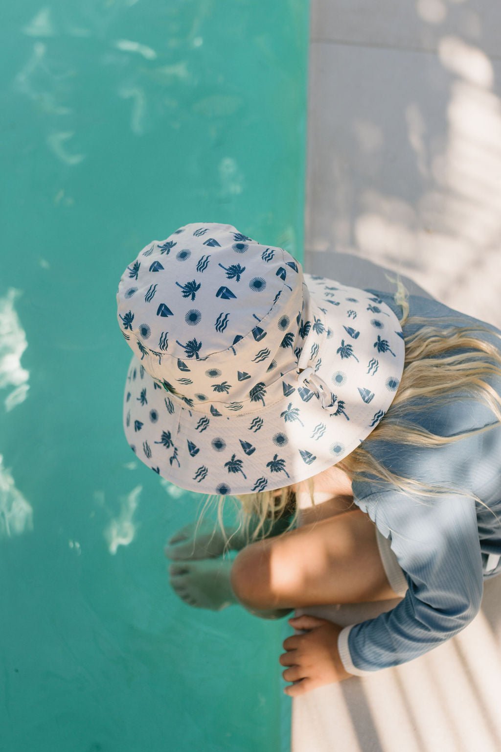 Island Breeze Wide Brim Bucket Hat - Acorn Kids Accessories
