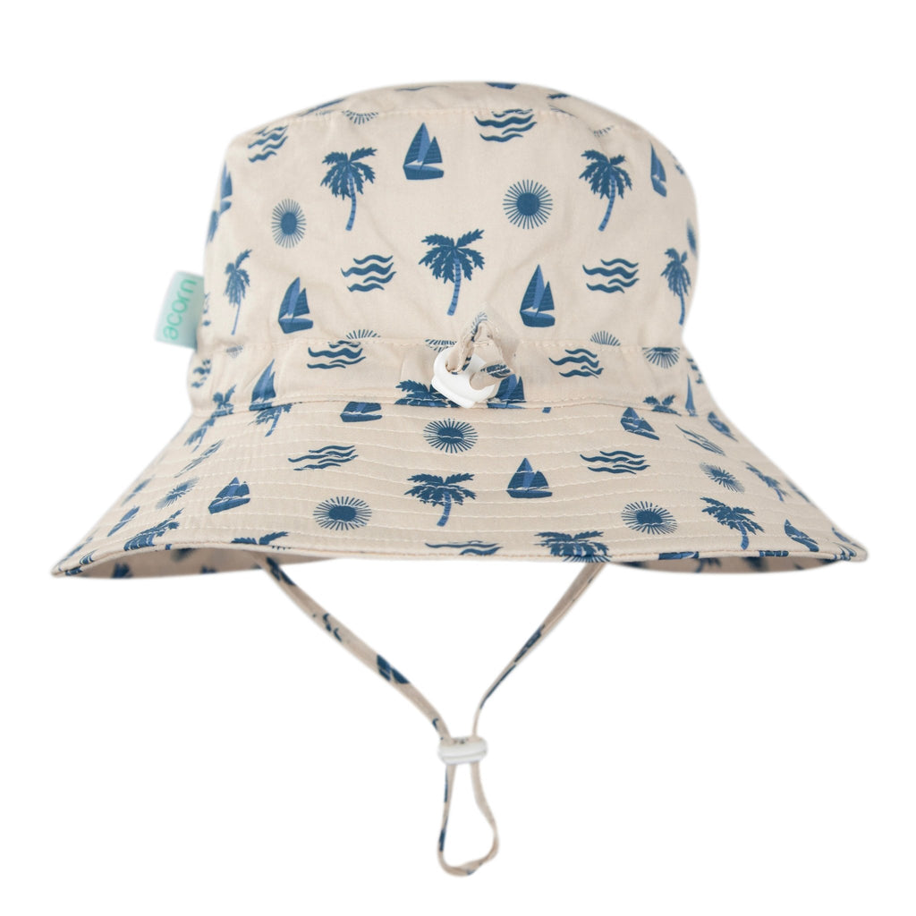 Island Breeze Wide Brim Bucket Hat - Acorn Kids Accessories