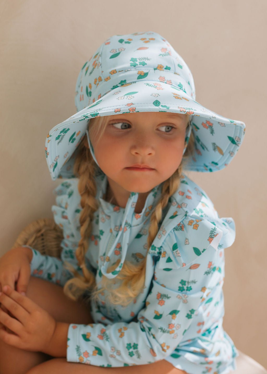 Jasmine Wide Brim Swim Hat - Acorn Kids Accessories