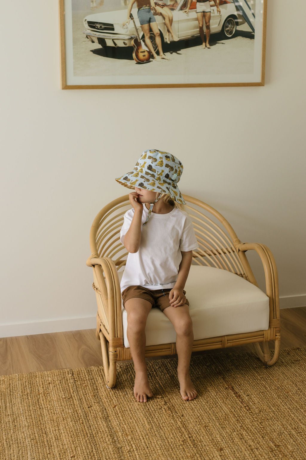 Jungle Kings Wide Brim Bucket Hat - Acorn Kids Accessories