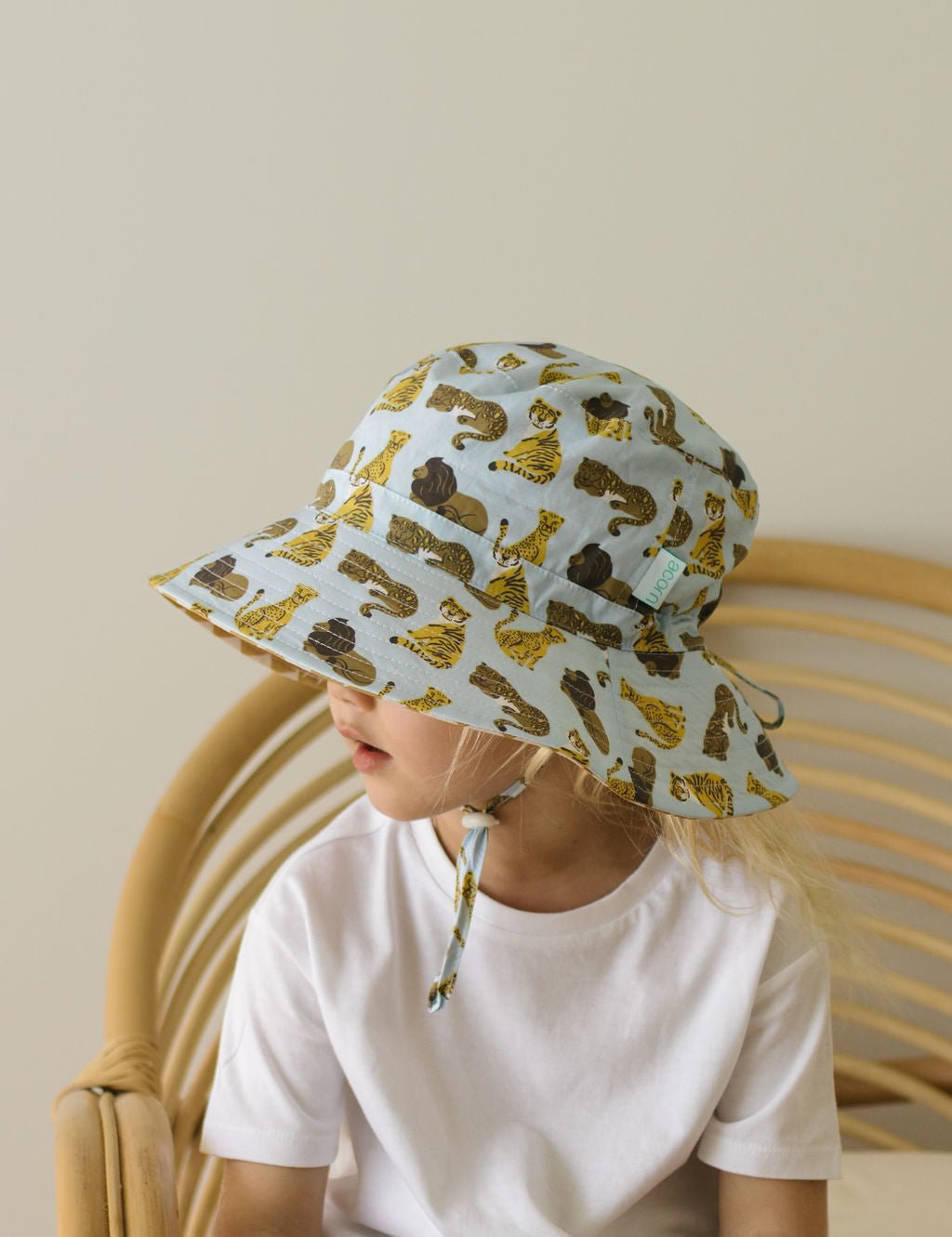 Jungle Kings Wide Brim Bucket Hat - Acorn Kids Accessories
