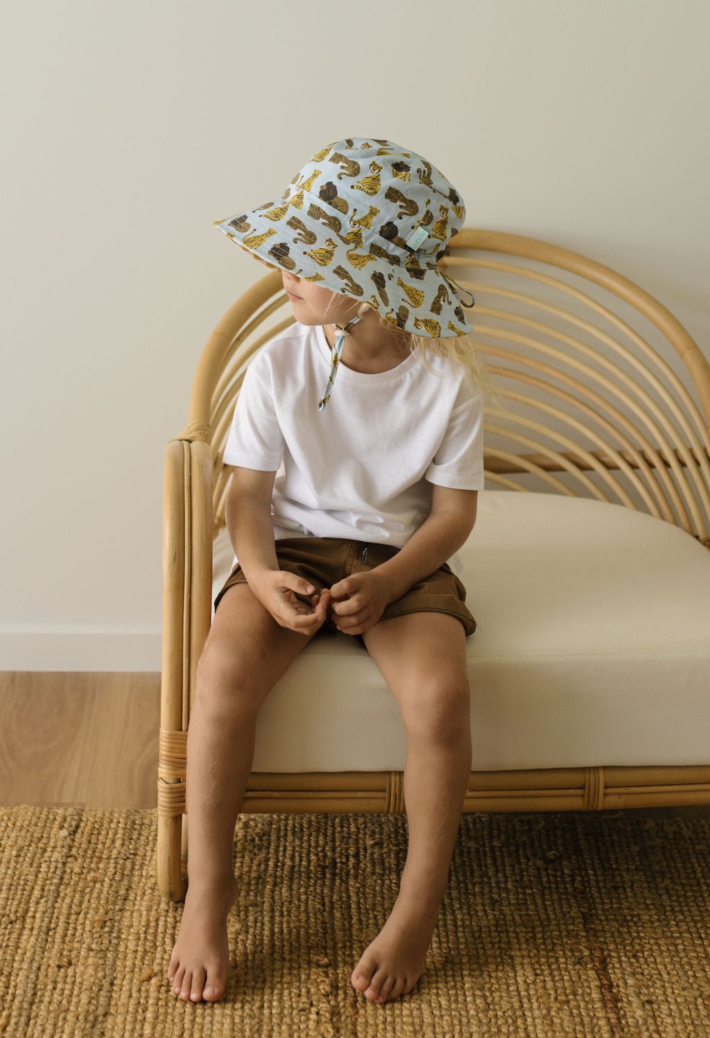 Jungle Kings Wide Brim Bucket Hat - Acorn Kids Accessories
