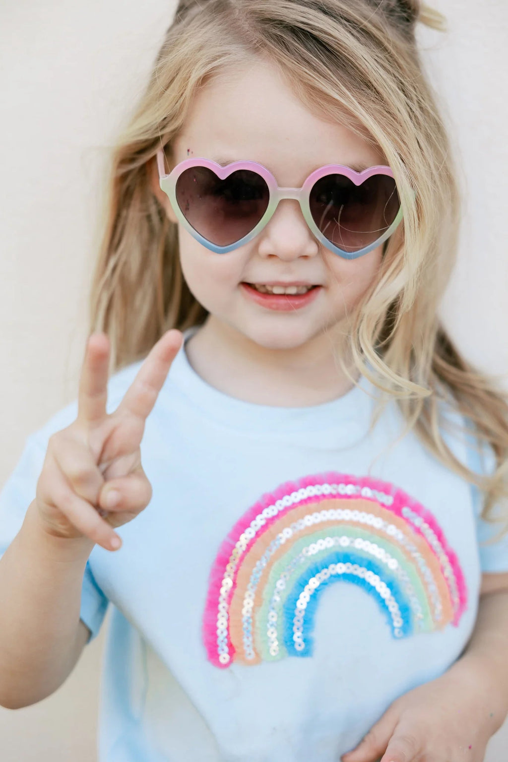 Kids Heart Sunglasses - Rainbow - Acorn Kids Accessories