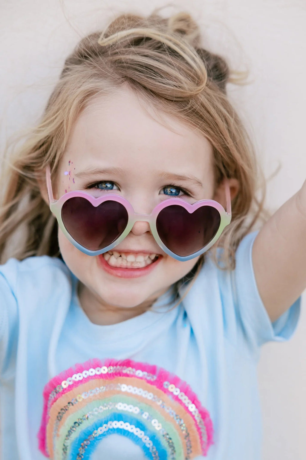 Kids Heart Sunglasses - Rainbow - Acorn Kids Accessories