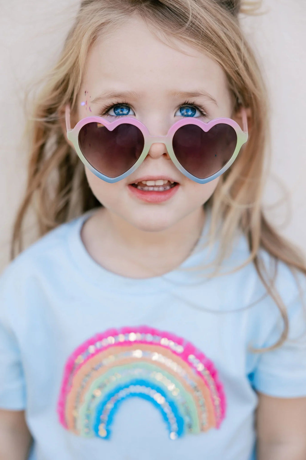 Kids Heart Sunglasses - Rainbow - Acorn Kids Accessories
