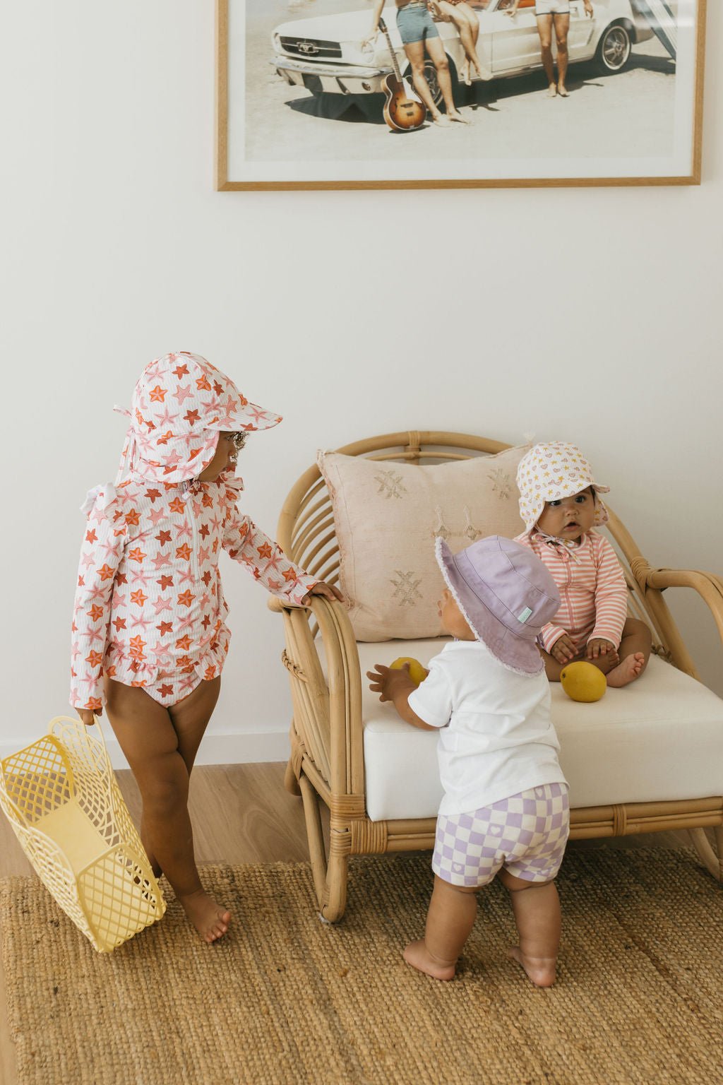 Lavender Frayed Bucket Hat - Acorn Kids Accessories