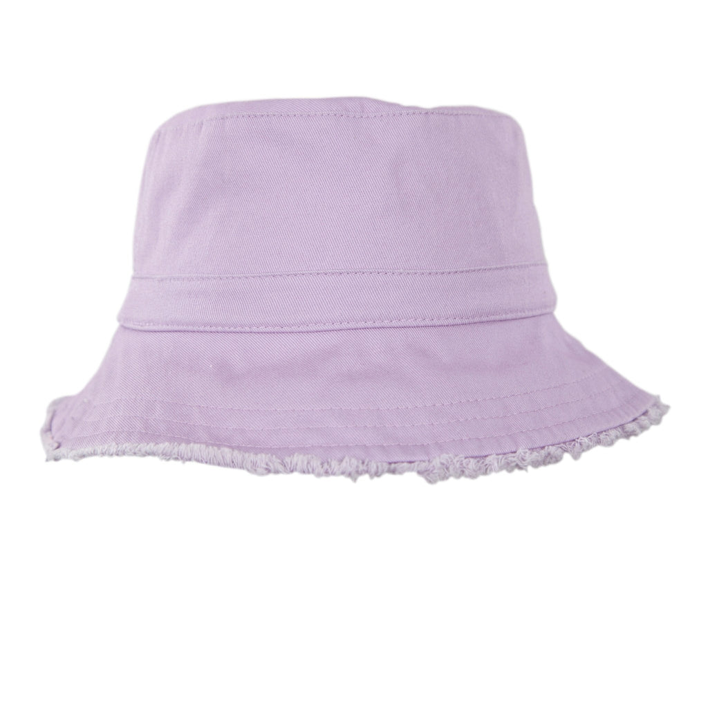Lavender Frayed Bucket Hat - Acorn Kids Accessories