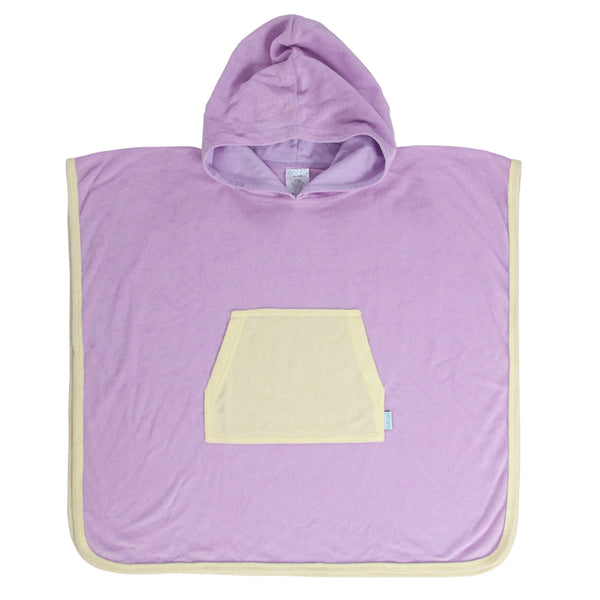 Lavender Terry Towelling Hooded Towel - Acorn Kids Accessories