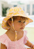 Lemonade Stripe Wide Brim Sunhat - Acorn Kids Accessories