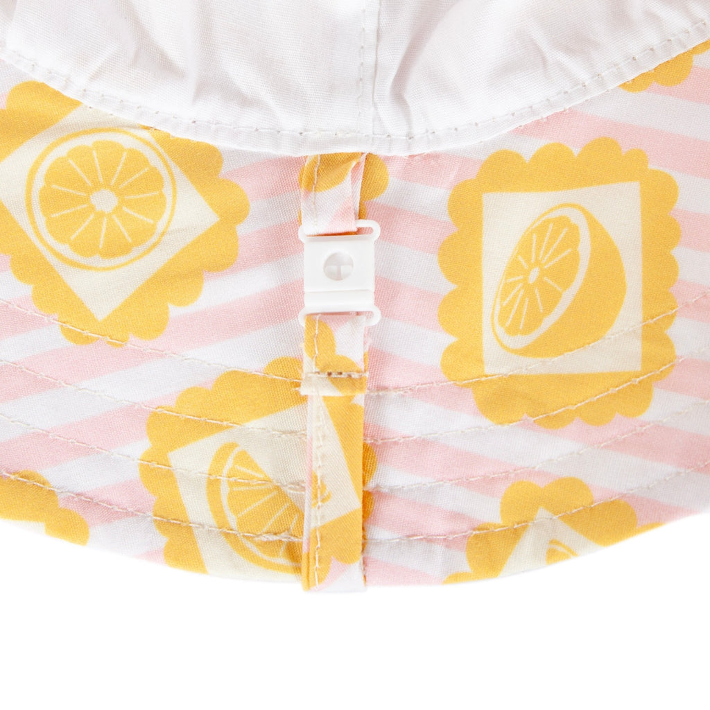 Lemonade Stripe Wide Brim Sunhat - Acorn Kids Accessories